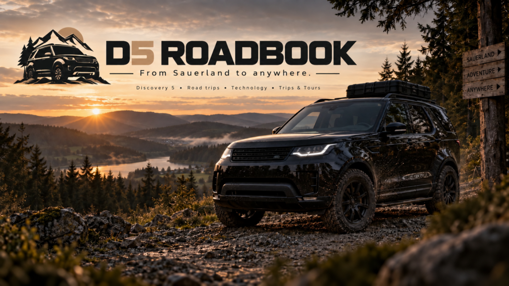 Black Discovery 5 at sunrise in the Sauerland